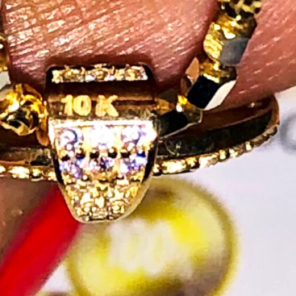 10k solid gold luxury designer pendant, 100% real gold, best Christmas gift ever - Picture 3 of 11